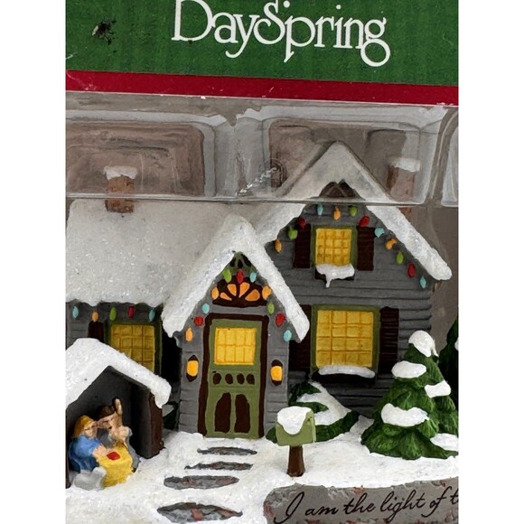 Rare DaySpring Thomas Kinkade Painter of Light Christmas House Ornament 2011 New - Picture 5 of 7